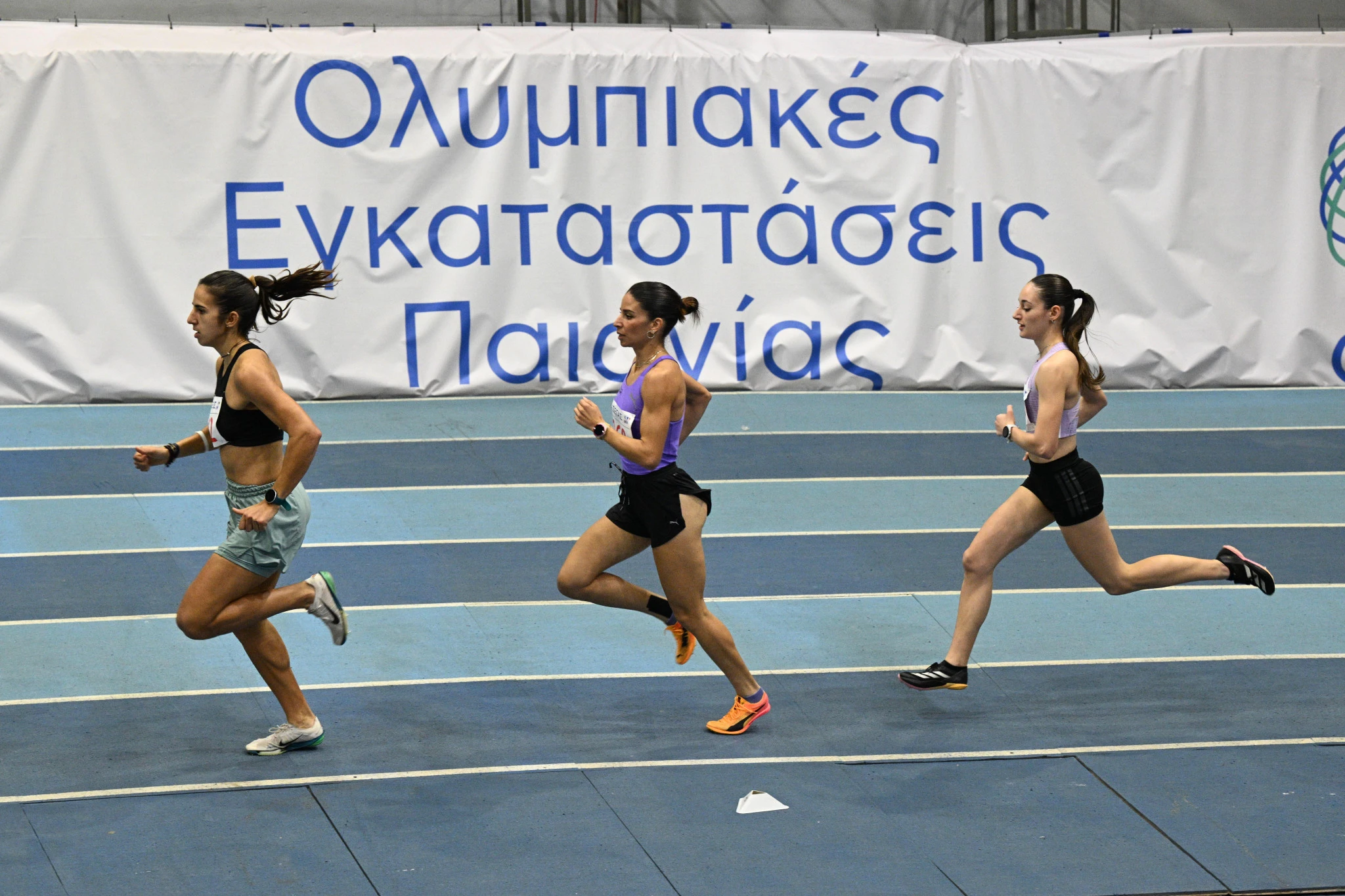 Δεσπολλάρη, Κυριακοπούλου και Ρούσσου στην κούρσα των 1500μ / Πηγή: Eurokinissi