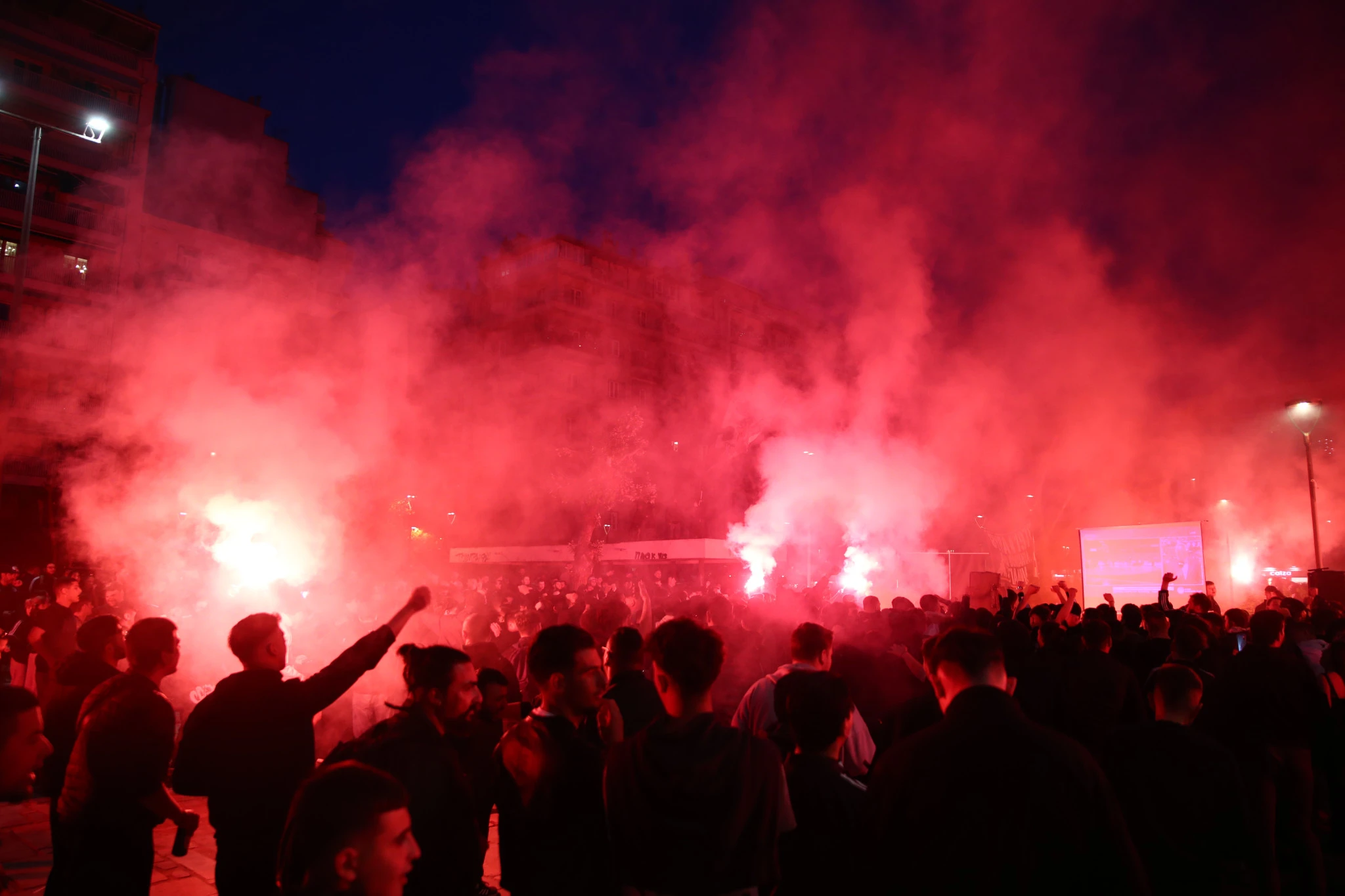 «Χαμός» από τους οπαδούς του ΠΑΟΚ / Πηγή: Eurokinissi