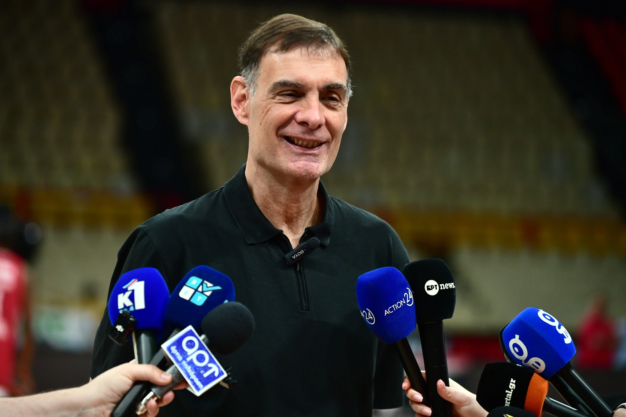 Ο Μπαρτζώκας στην media day του Ολυμπιακού / Eurokinissi