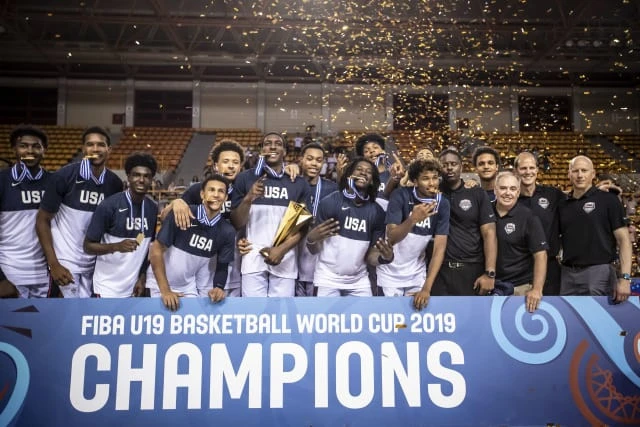 Η Team USA U19 το 2019 στο Ηράκλειο της Κρήτης / Πηγή: FIBA