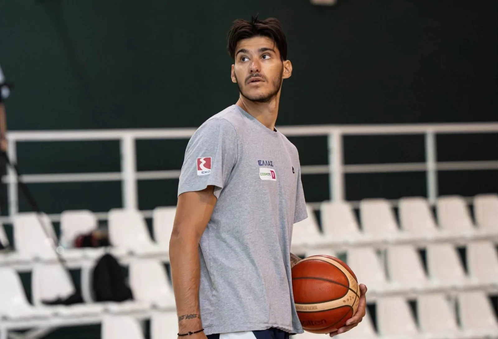 Ο Παναγιώτης Καλαϊτζάκης με τα διακριτικά της Εθνικής Ελλάδας / Πηγή: Hellenic Basketball Federation