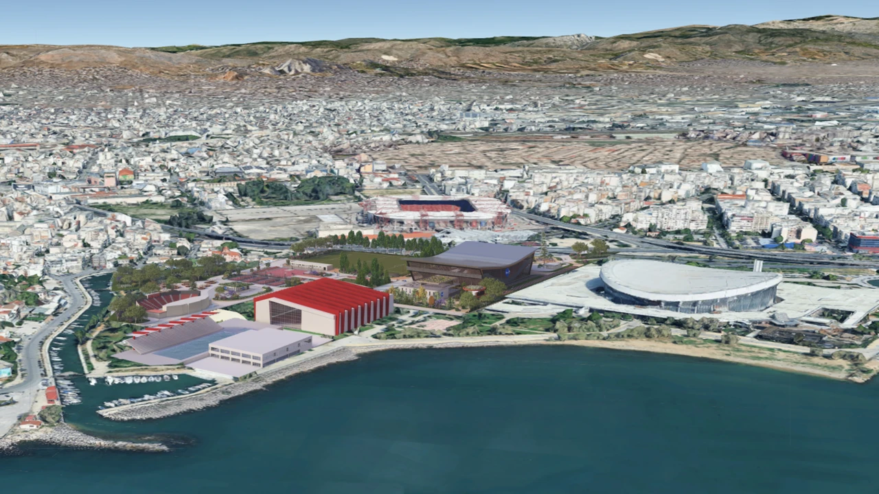 Οι πρώτες εικόνες από την περιοχή γύρω από το ΣΕΦ / Πηγή: sef-stadium.gr