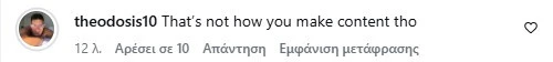 Το σχόλιο του Δημήτρη Θεοδόση στη δημοσίευση της CEV / Πηγή: @cevolleyball