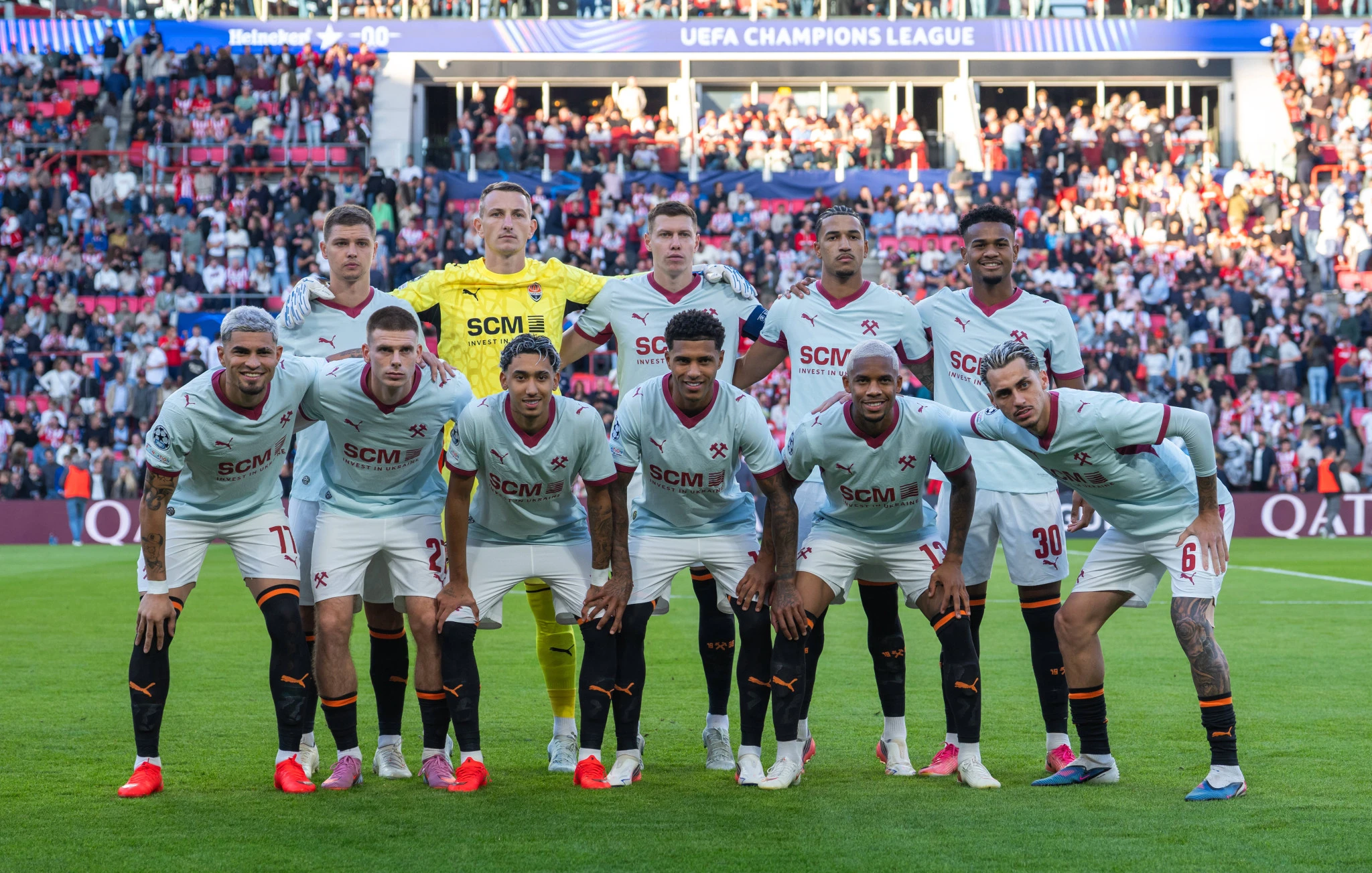 Η αρχική ενδεκάδα της Σαχτάρ απέναντι στην PSV Αϊντχόφεν / Πηγή: IMAGO 