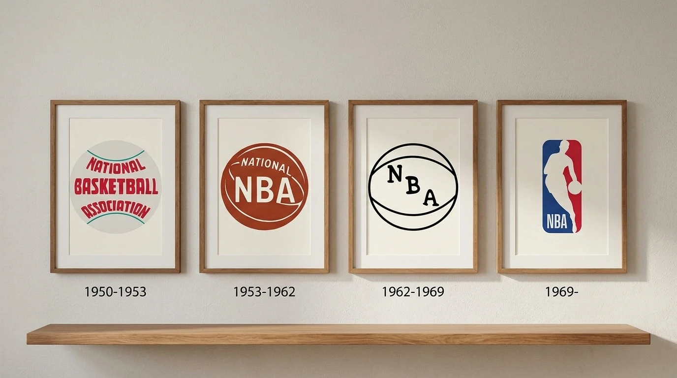 Η&nbsp;σχεδιαστική διαδρομή του NBA&nbsp;Logo μέχρι την... καθιέρωση του 1969&nbsp;&nbsp;