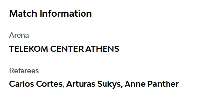 Οι ορισμοί των διαιτητών για το ματς του Παναθηναϊκού με τη Μιλάνο