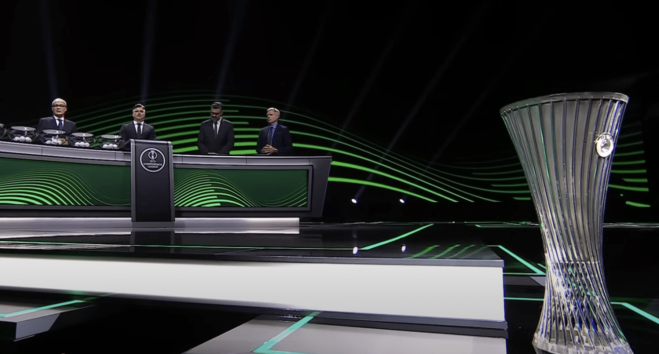 Στιγμιότυπο από την κλήρωση του Conference League 2024/25 / Πηγή: Printscreen