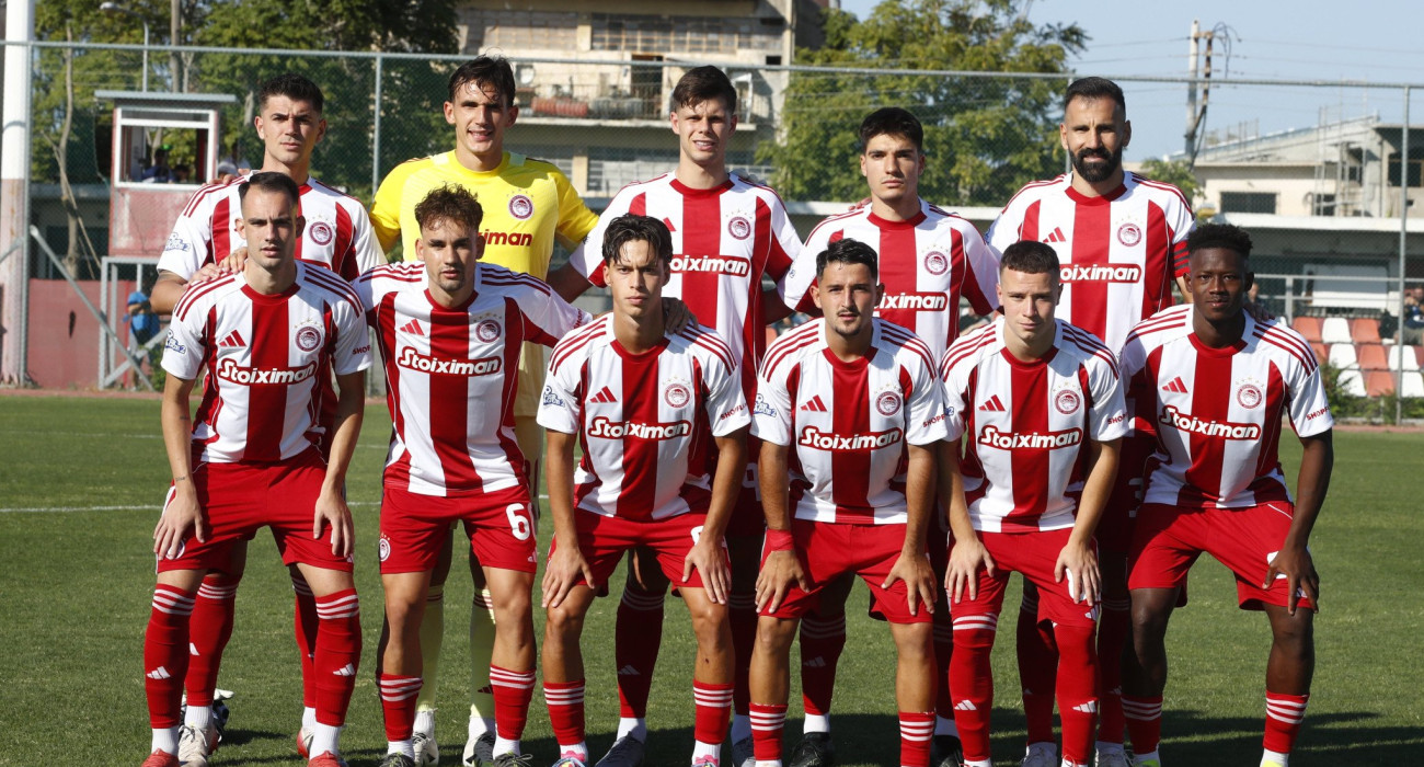 Η 11άδα του Ολυμπιακού Β κόντρα στον Πανιώνιο / Πηγή: Eurokinissi