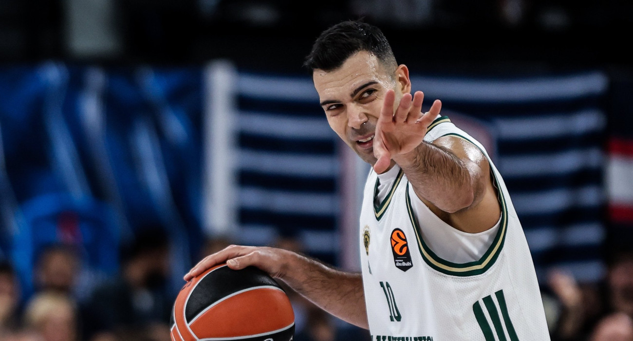 Ο Κώστας Σλούκας στο παιχνίδι του Παναθηναϊκού με την Αναντολού Εφές, Πηγή: Eurokinissi