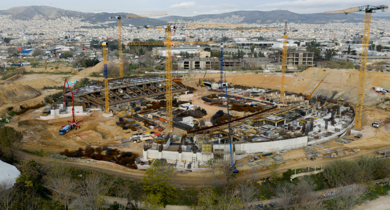 Συνεχίζονται με γοργούς ρυθμούς τα έργα στο γήπεδο του Βοτανικού  / Πηγή: Eurokinissi