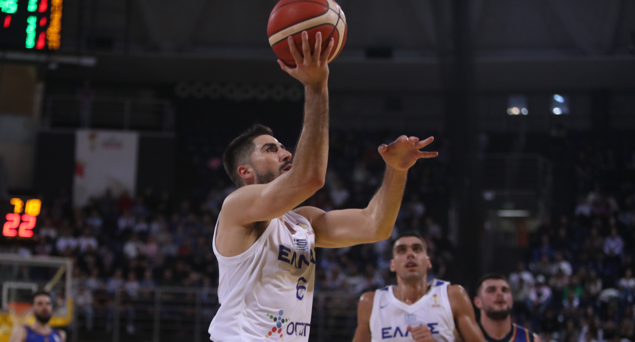 Στιγμιότυπο από το παιχνίδι ανάμεσα σε Ελλάδα και Ρουμανία, Πηγή: Eurokinissi
