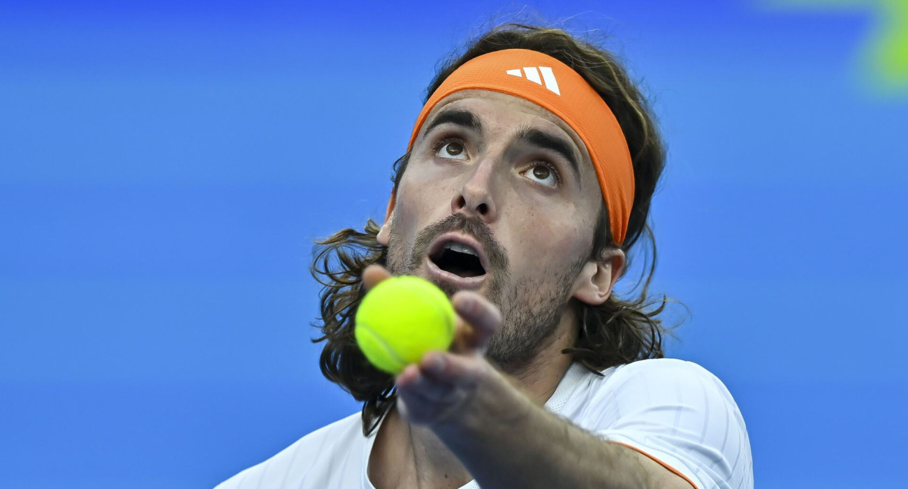 Ο Στέφανος Τσιτσιπάς / Πηγή:  Noushad Thekkayil/NurPhoto via Getty Images