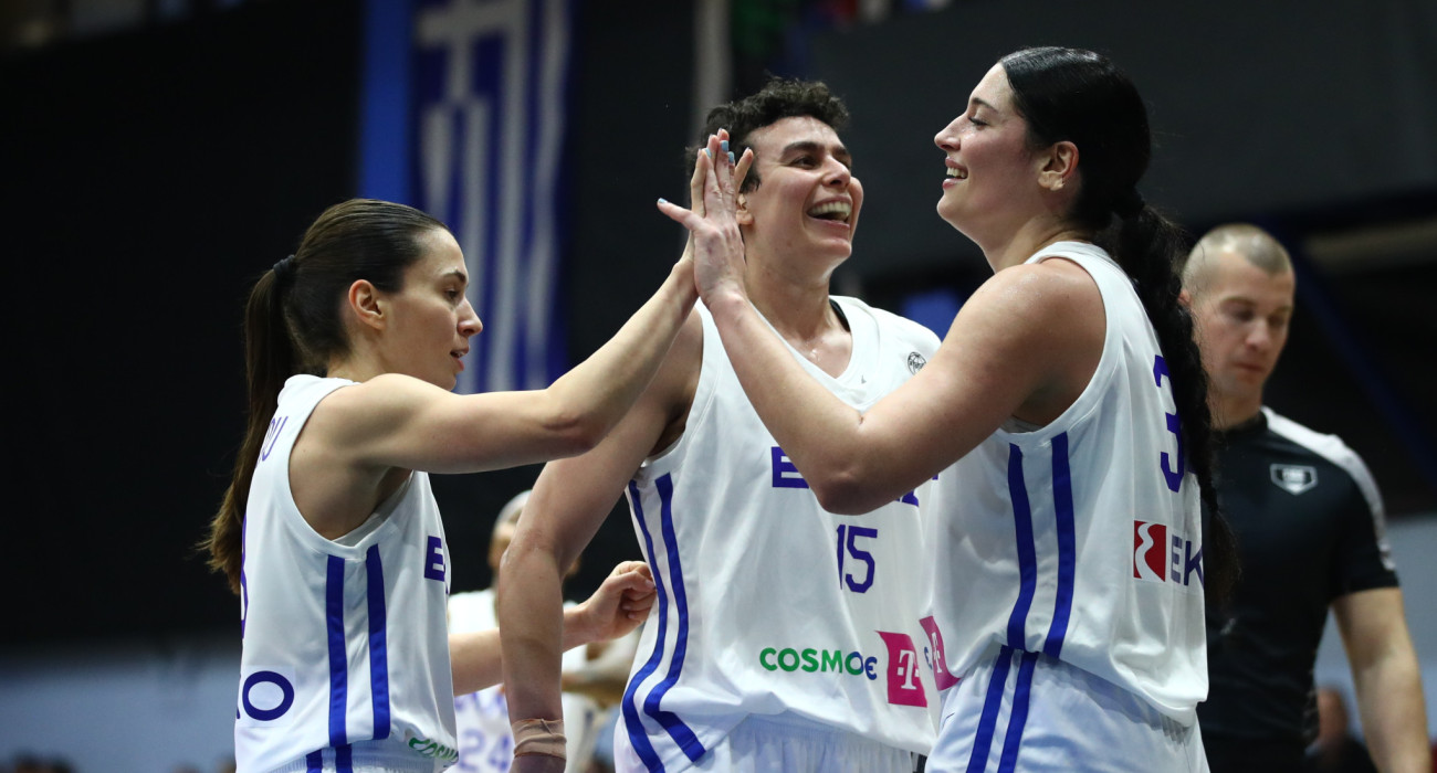 Στιγμιότυπο από την πρόκριση της Εθνικής Γυναικών απέναντι στη Δανία / Πηγή: Eurokinissi