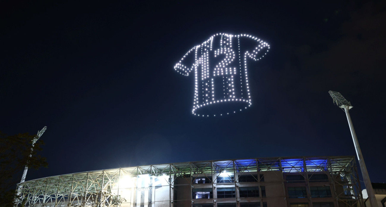 Το εντυπωσιακό drone show πάνω από την Τούμπα για τα 100 χρόνια ΠΑΟΚ (photos)