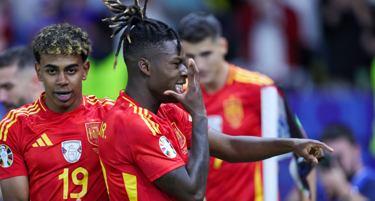 Ο Νίκο Γουίλιαμς πανηγυρίζει το γκολ της εθνικής Ισπανίας / Πηγή: InTime