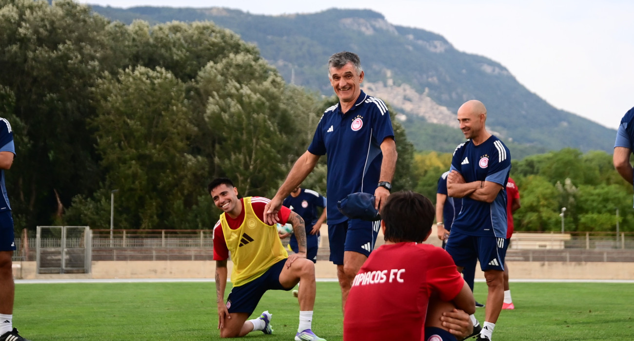 Στιγμιότυπο από την περυσινή προετοιμασία του Ολυμπιακού / Πηγή: Eurokinissi