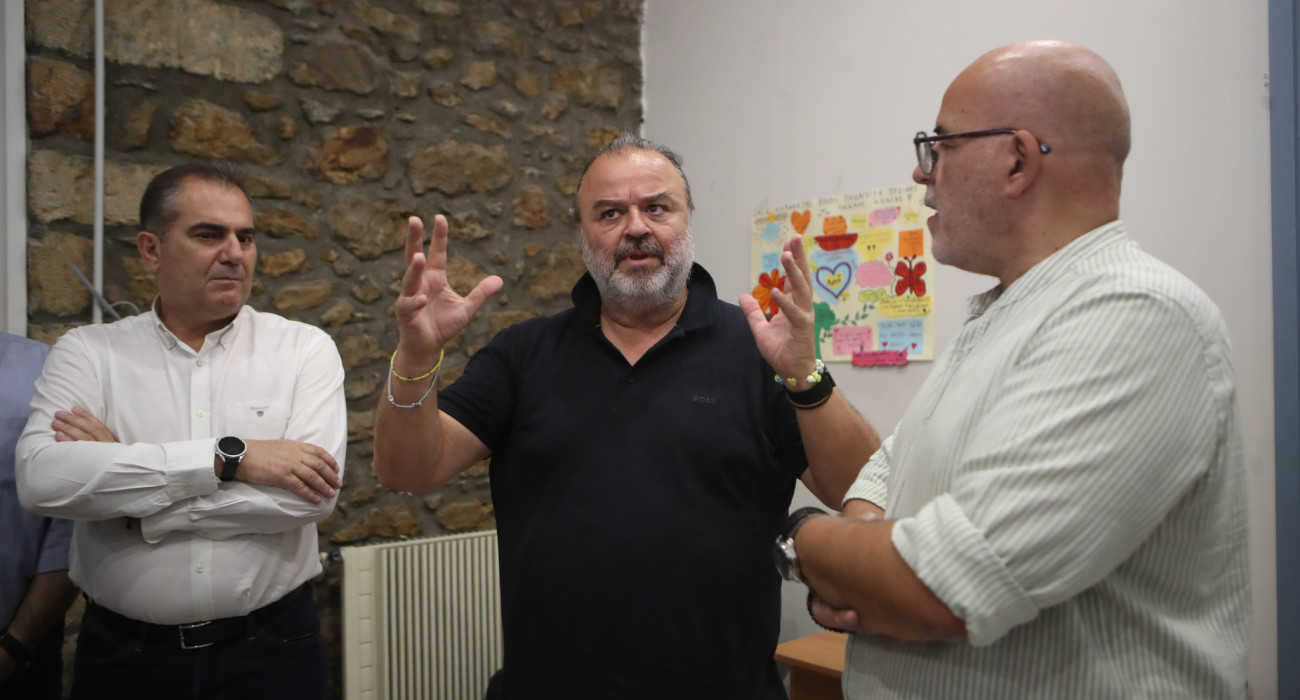 Ο Μάριος Ηλιόπουλος στην Καλαμάτα / Πηγή: InTime