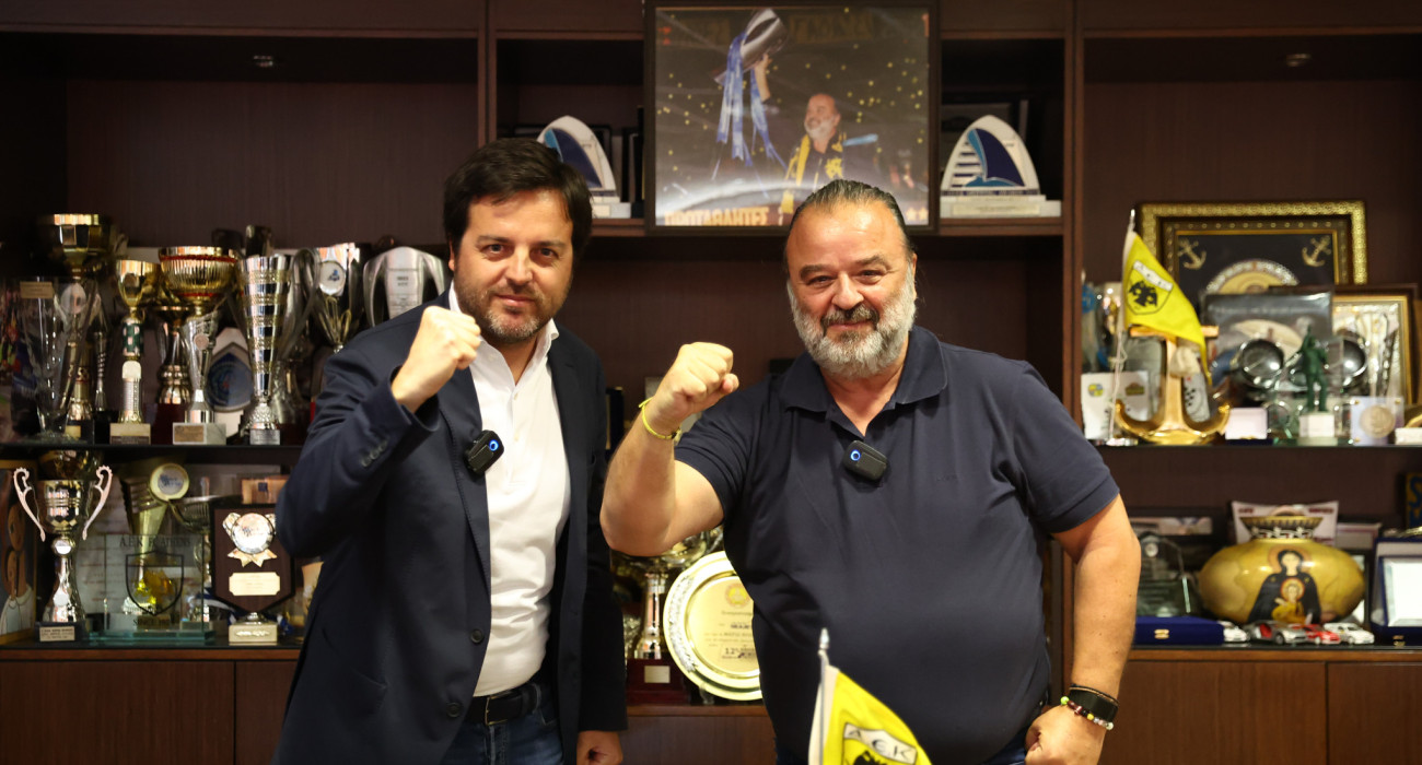 Χαβιέρ Ριμπάλτα και Μάριος Ηλιόπουλος /Πηγή: Intime