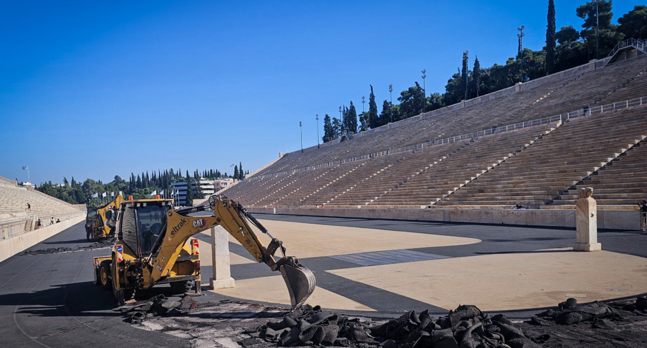 Το Παναθηναϊκό Στάδιο κατά τη διάρκεια των εργασιών συντήρησης και αναβάθμισης / Πηγή: Eurokinissi