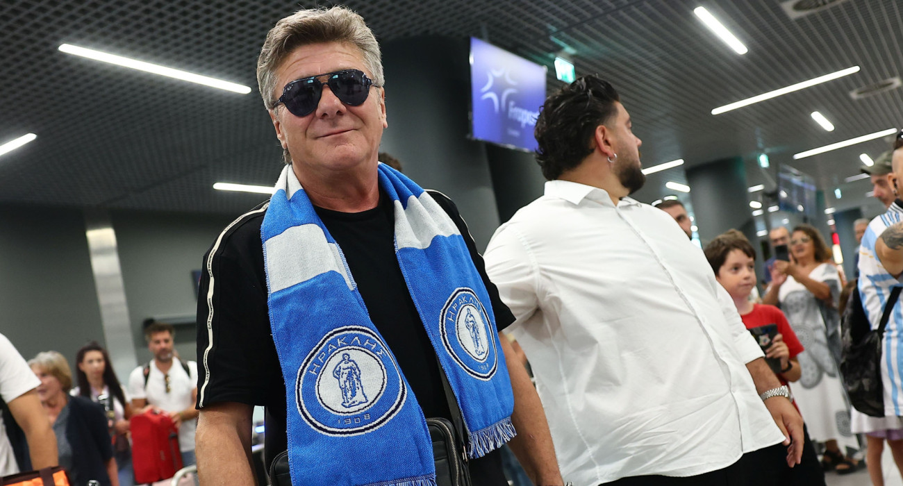 Ο Βάλτερ Ματσάρι στην άφιξή του στη Θεσσαλονίκη / Πηγή: Eurokinissi