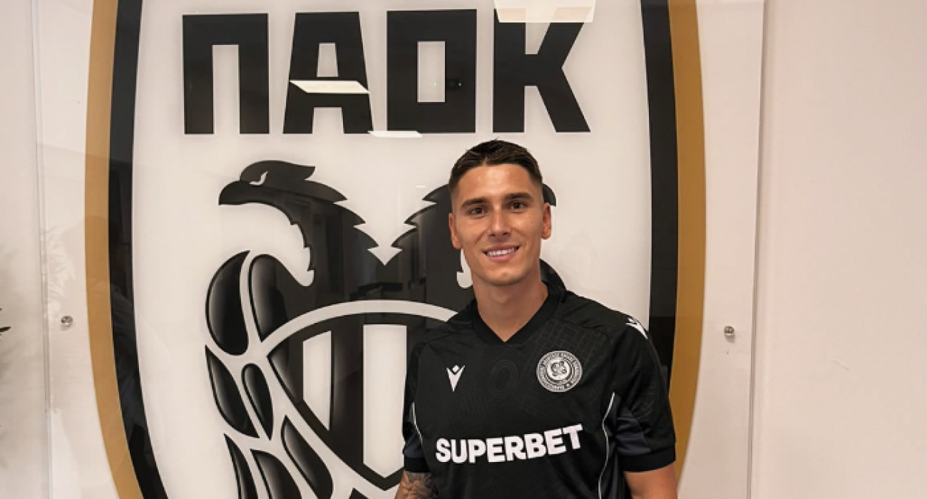 Ο Γιώργος Σιδεράς υπέγραψε στον ΠΑΟΚ / paokfc.gr