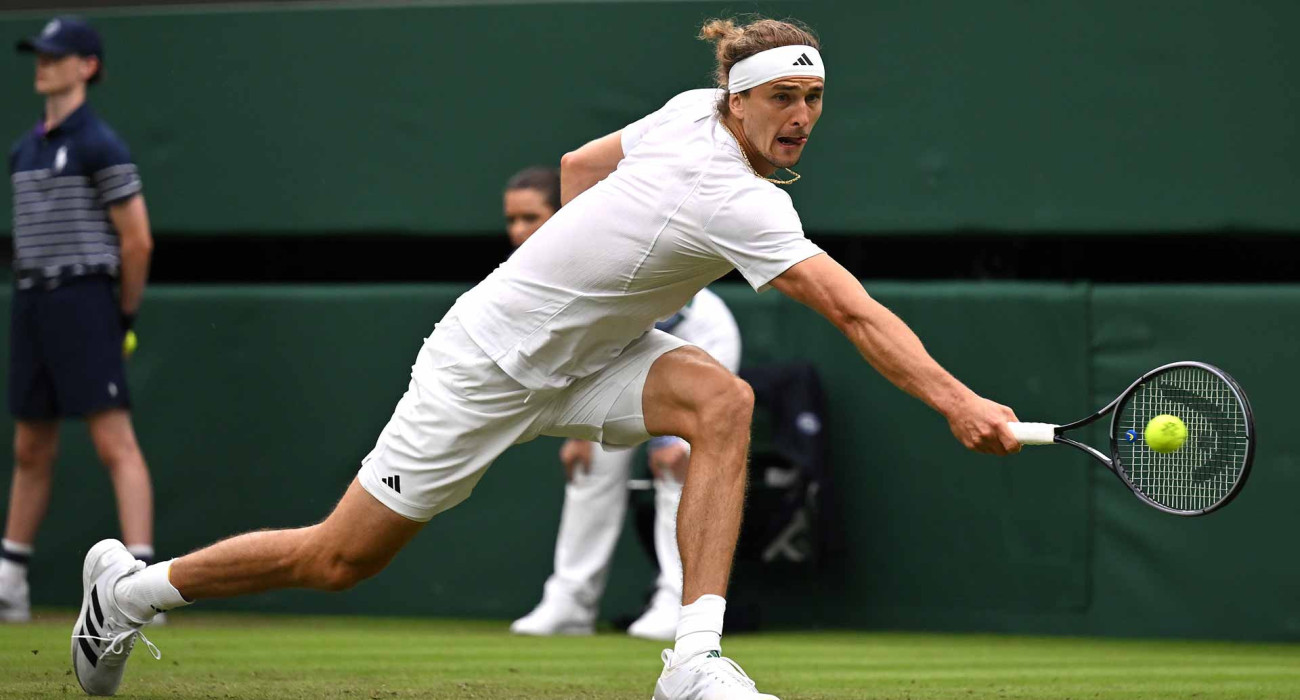 Ο Αλεξάντερ Ζβέρεφ στο Wimbledon/ screenshot