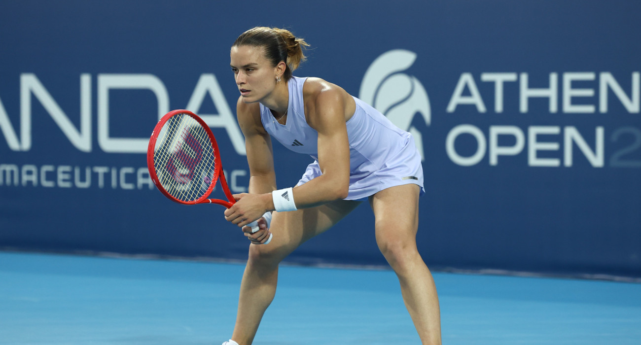 Η Μαρία Σάκκαρη στην πρεμιέρα της στο Athens Open / Πηγή: Intime