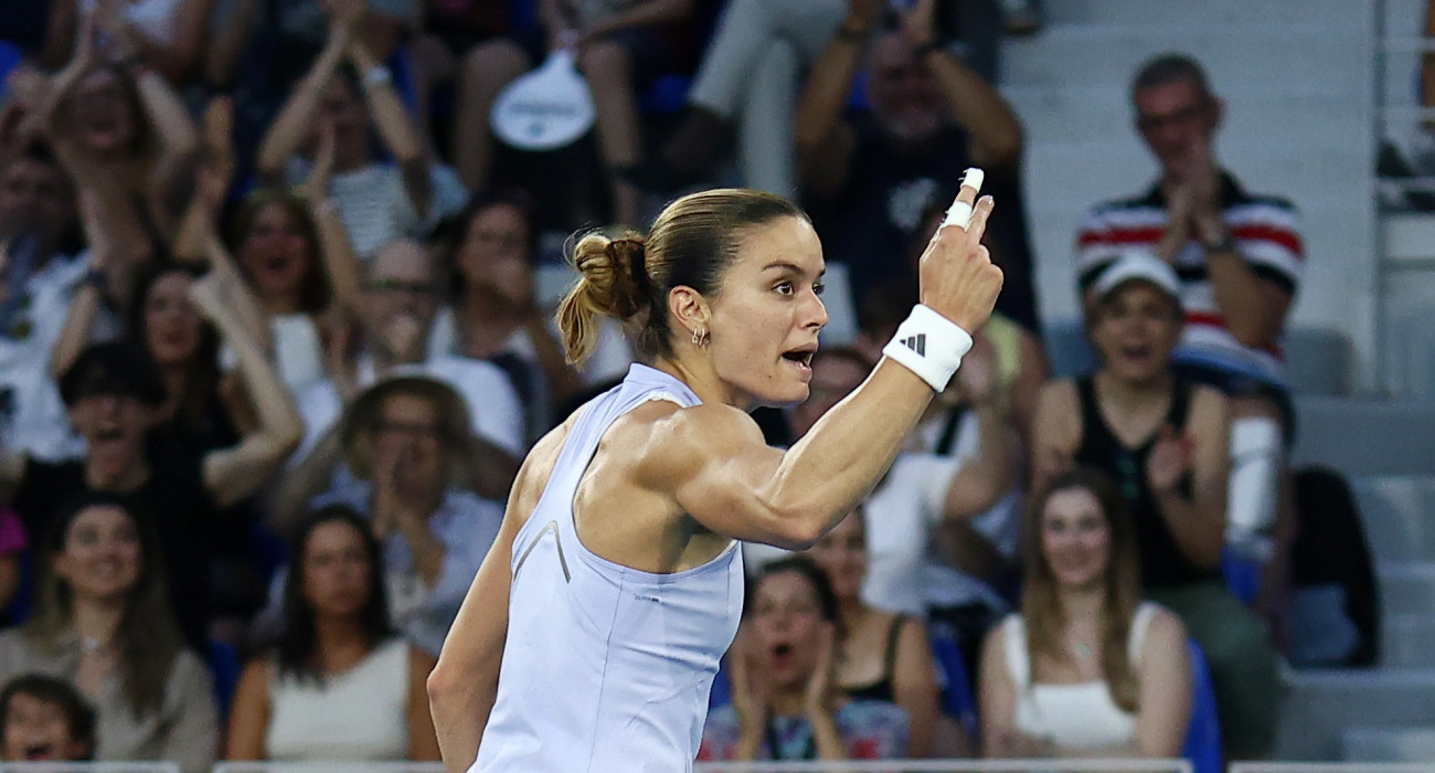 Η Μαρία Σάκκαρη στον ημιτελικό της στο Athens Open / Πηγή: Intime