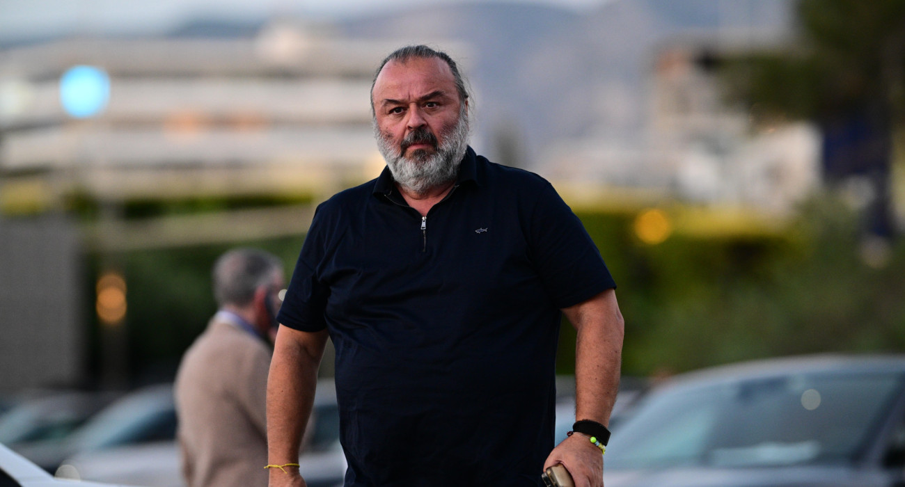 Ο Μάριος Ηλιόπουλος στην κλήρωση της Stoiximan Super League / Πηγή: Eurokinissi