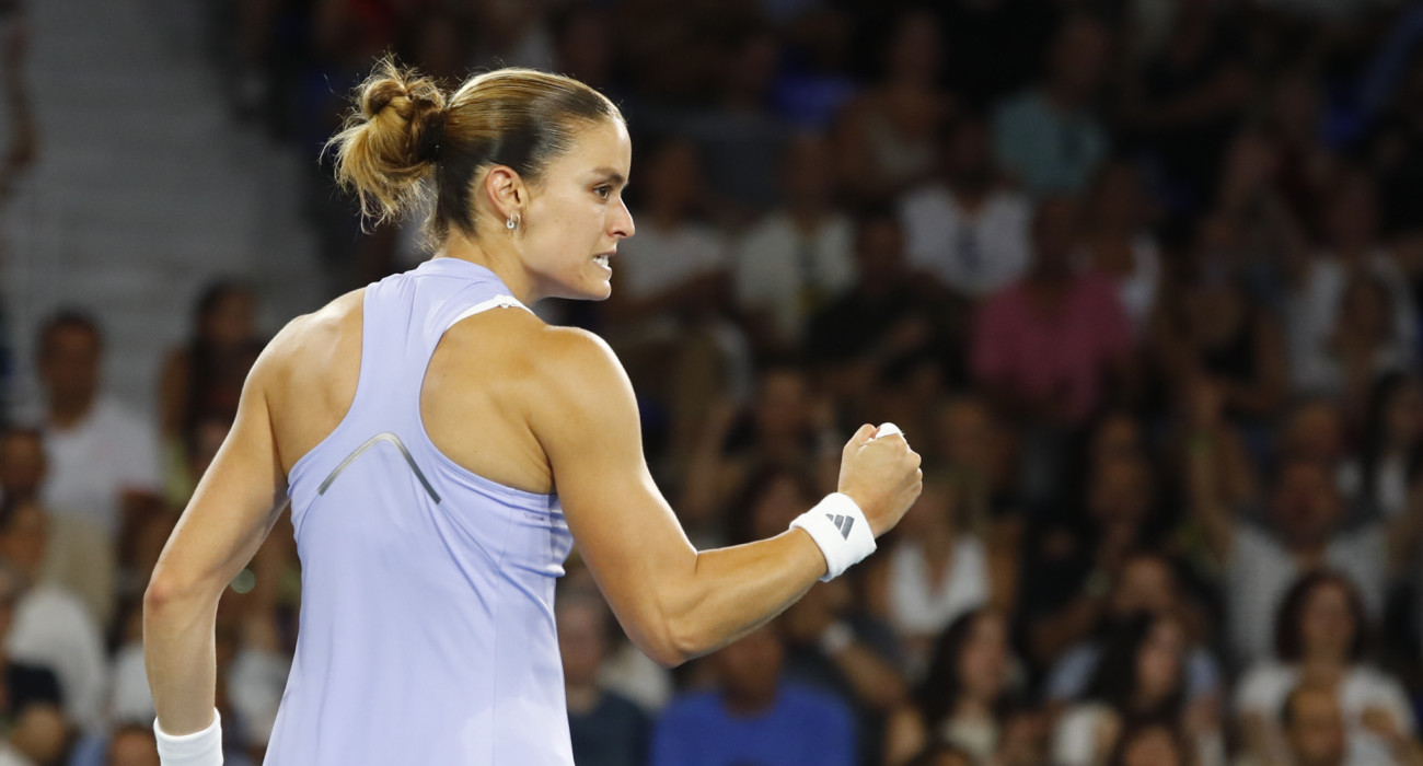 Η Μαρία Σάκκαρη πανηγυρίζει στο Athens Open / Πηγή: Eurokinissi