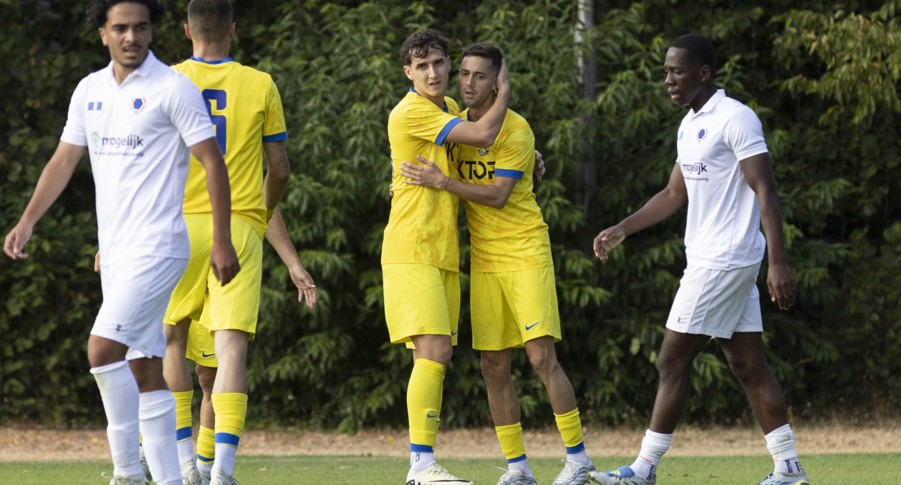 Οι παίκτες του Αστέρα AKTOR πανηγυρίζουν το γκολ του Ριέρα στο φιλικό / Πηγή: asterastripolis.gr