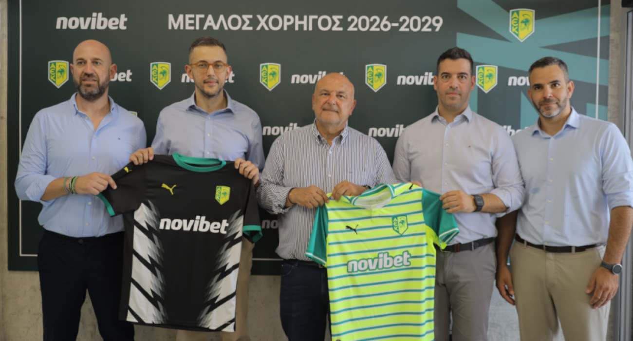 Novibet και ΑΕΚ Λάρνακας ενώνουν τις δυνάμεις τους – Η Novibet νέος Κύριος Χορηγός της ομάδας για την τριετία 2026-2029