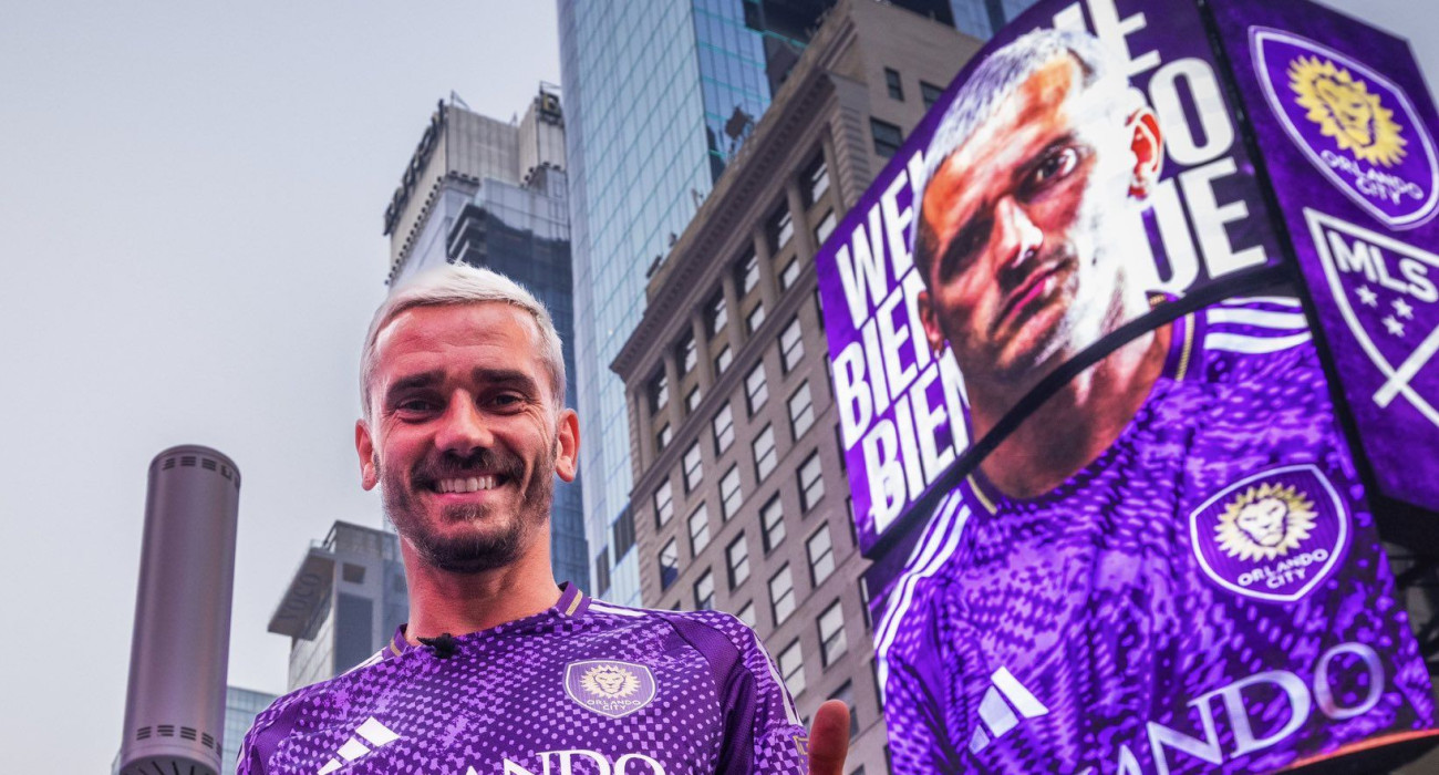 Ο Αντουάν Γκριεζμάν στην Times Square / Πηγή: Orlando City