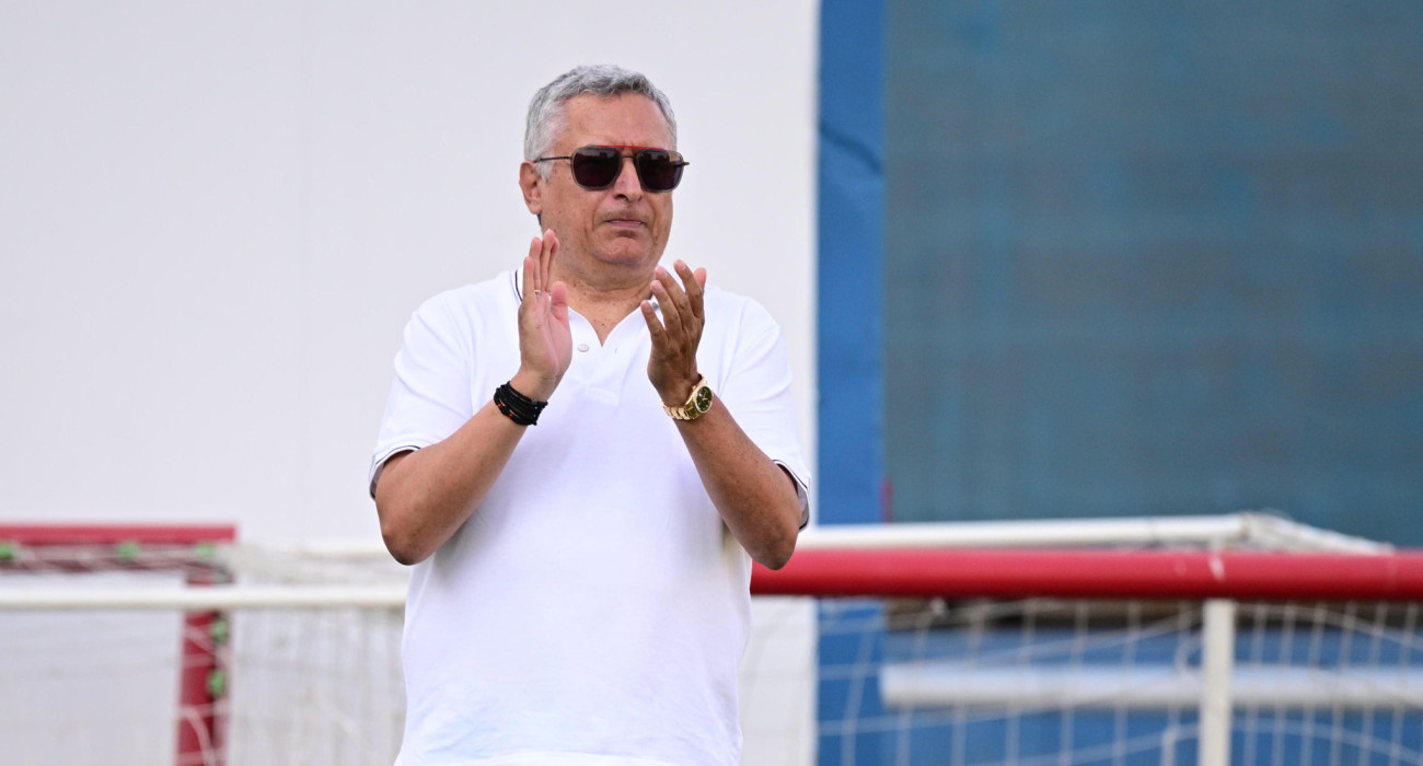 Ο Γιώργος Σπανός στην πρώτη προπόνηση του Ατρομήτου / Πηγή: Eurokinissi