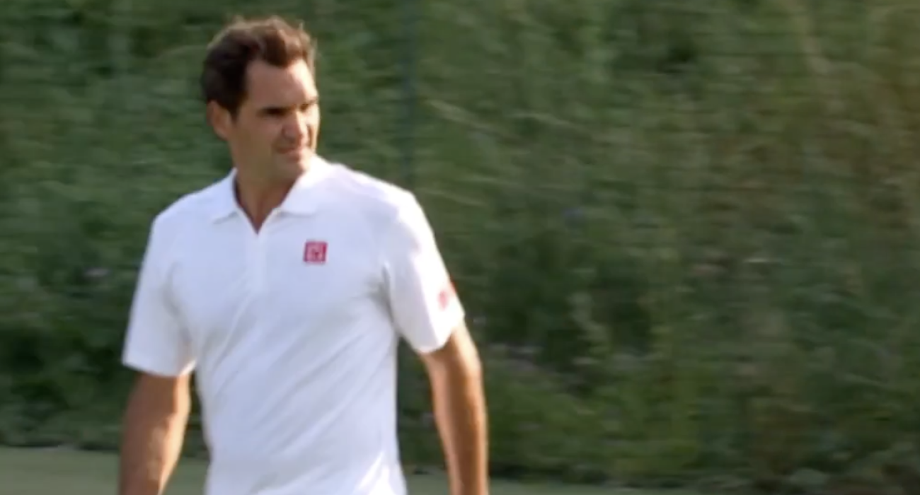 Ο Ρότζερ Φέντερερ στο Wimbledon / Screenshot