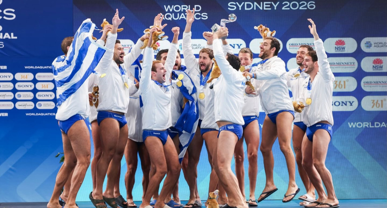 Οι πανηγυρισμοί της Εθνικής ανδρών στο World Cup / Πηγή: Hennelic Water Polo Team