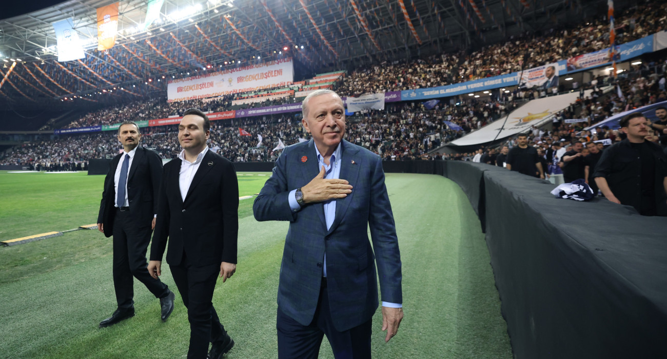 Ο Ερντογάν στο γήπεδο της Κοτσαέλι - Πηγή: TUR Presidency/ Murat Cetinmuhurdar / Handout/Anadolu via Getty Images