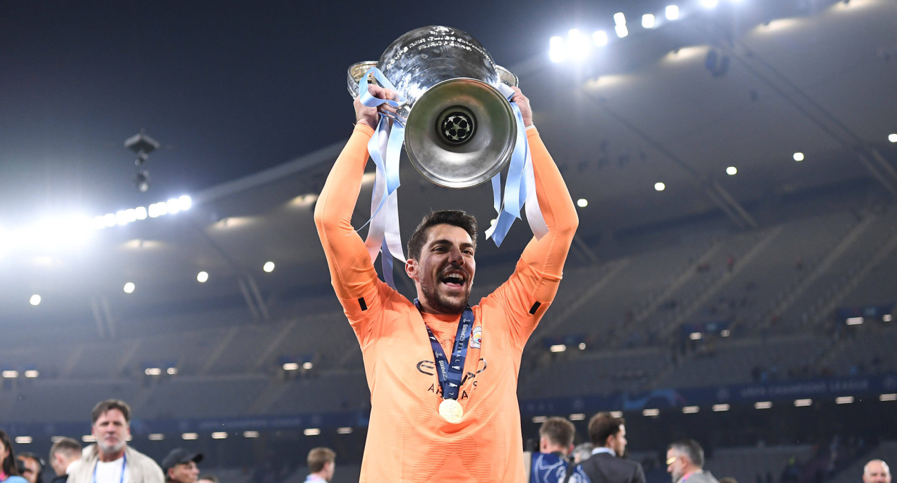 Οταν ο Στέφαν Ορτέγκα είχε κατακτήσει το Champions League με τη Μάντσεστερ Σίτι το 2023 / Πηγή: Imago