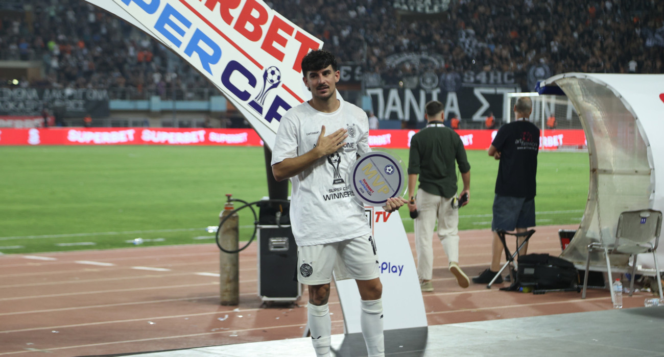 Ο Θανάσης Ανδρούτσος αναδείχθηκε MVP του τελικού του Superbet Super Cup / Πηγή: InTime