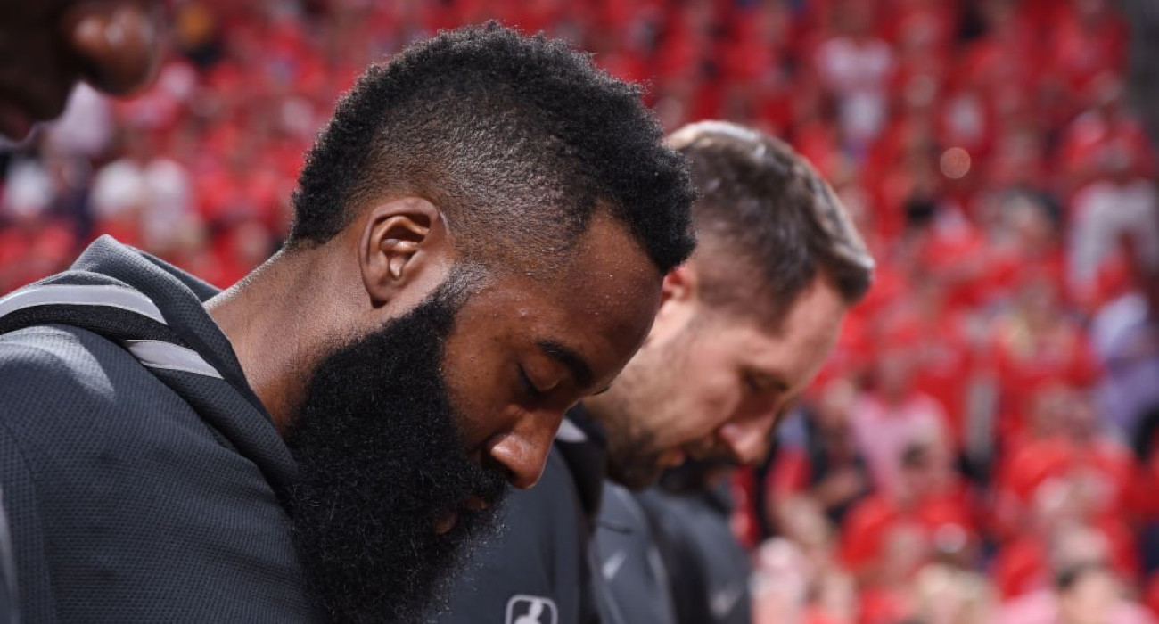 O Τζέιμς Χάρντεν «απέναντι» στα Game 7 / Πηγή: Getty Images