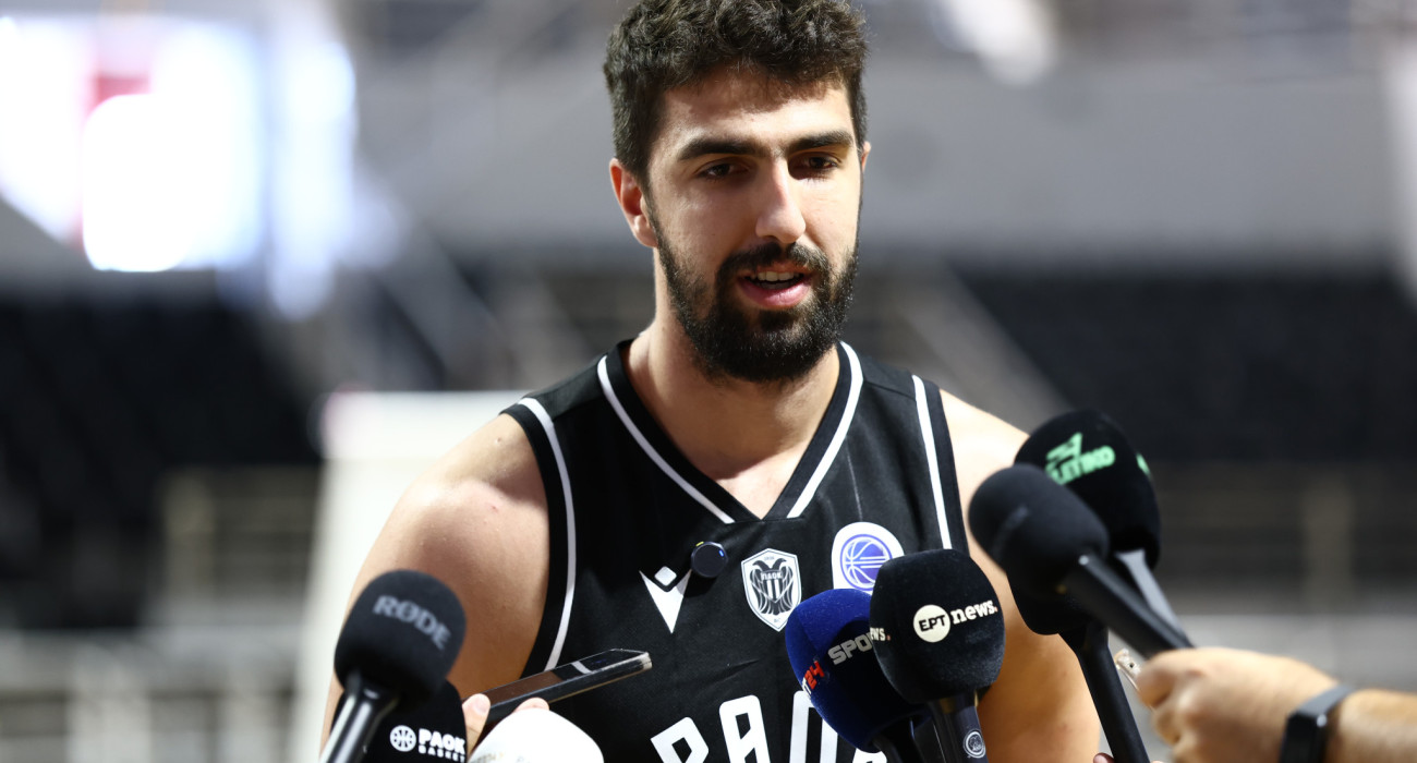 Ο Νίκος Χουγκάζ στη Media Day του ΠΑΟΚ / Πηγή: Eurokinissi