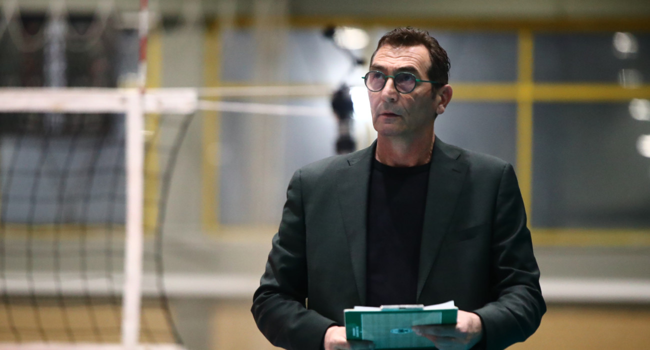 Ο προπονητής της ομάδας βόλεϊ Ανδρών του Παναθηναϊκού, Δημήτρης Ανδρεόπουλος / Πηγή: Eurokinissi