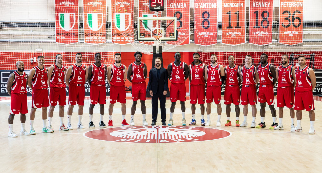 Η ομάδα της Ολίμπια Μιλάνο / Πηγή: Armani Olimpia Milano - χ