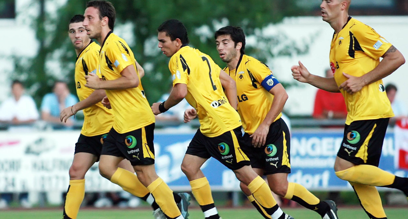 Στιγμιότυπο από φιλικό της ΑΕΚ το 2008 / Πηγή: Intime