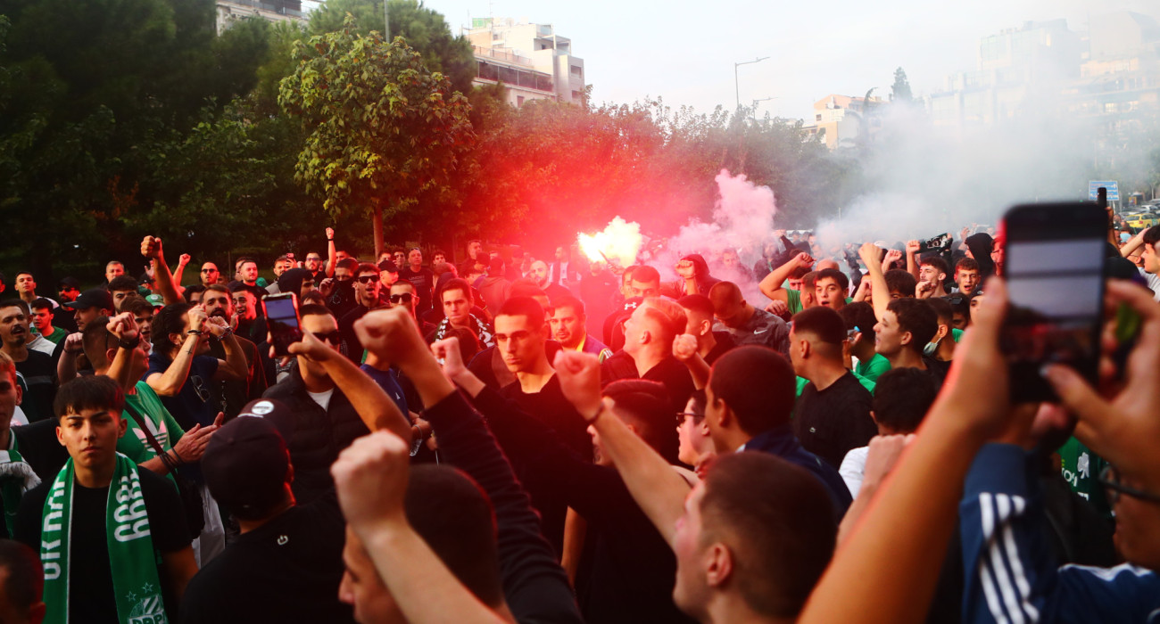 Οι οπαδοί του Παναθηναϊκού / Πηγή: Eurokinissi