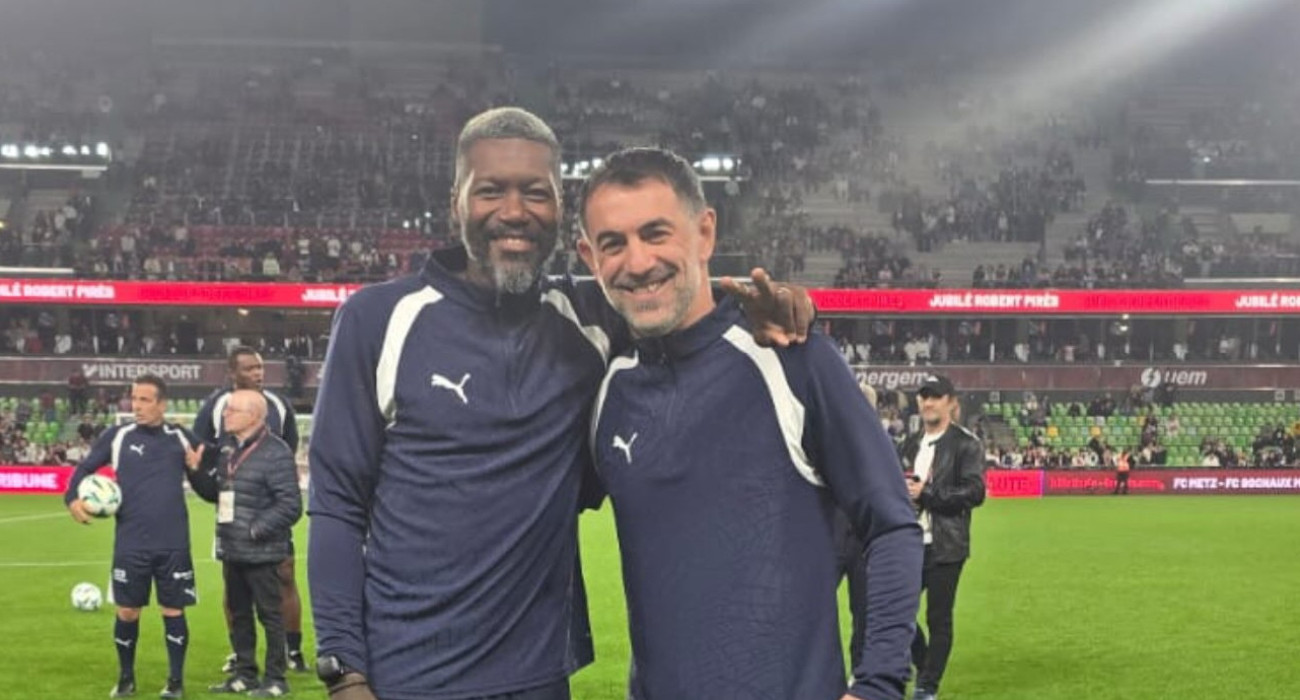 Ο Τζιμπρίλ Σισέ με τον Γιώργο Καραγκούνη / IG Djibril Cissé