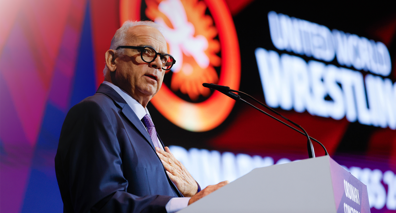Ο Λάλοβιτς στο συνέδριο της UWW / Πηγή: United World Wrestling