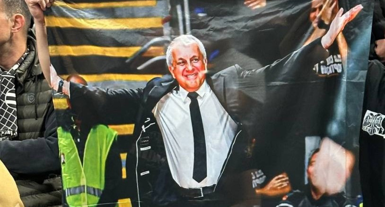 Οι φίλοι της Παρτίζαν τιμούν τον Ομπράντοβιτς: Το πανό για τον κόουτς του Παναθηναϊκού