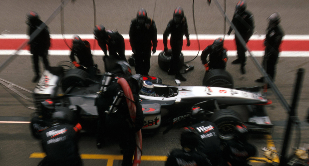 Pit stop της ΜcLaren το 2001 στο ισπανικό Gran Prix/Πηγή: Imago