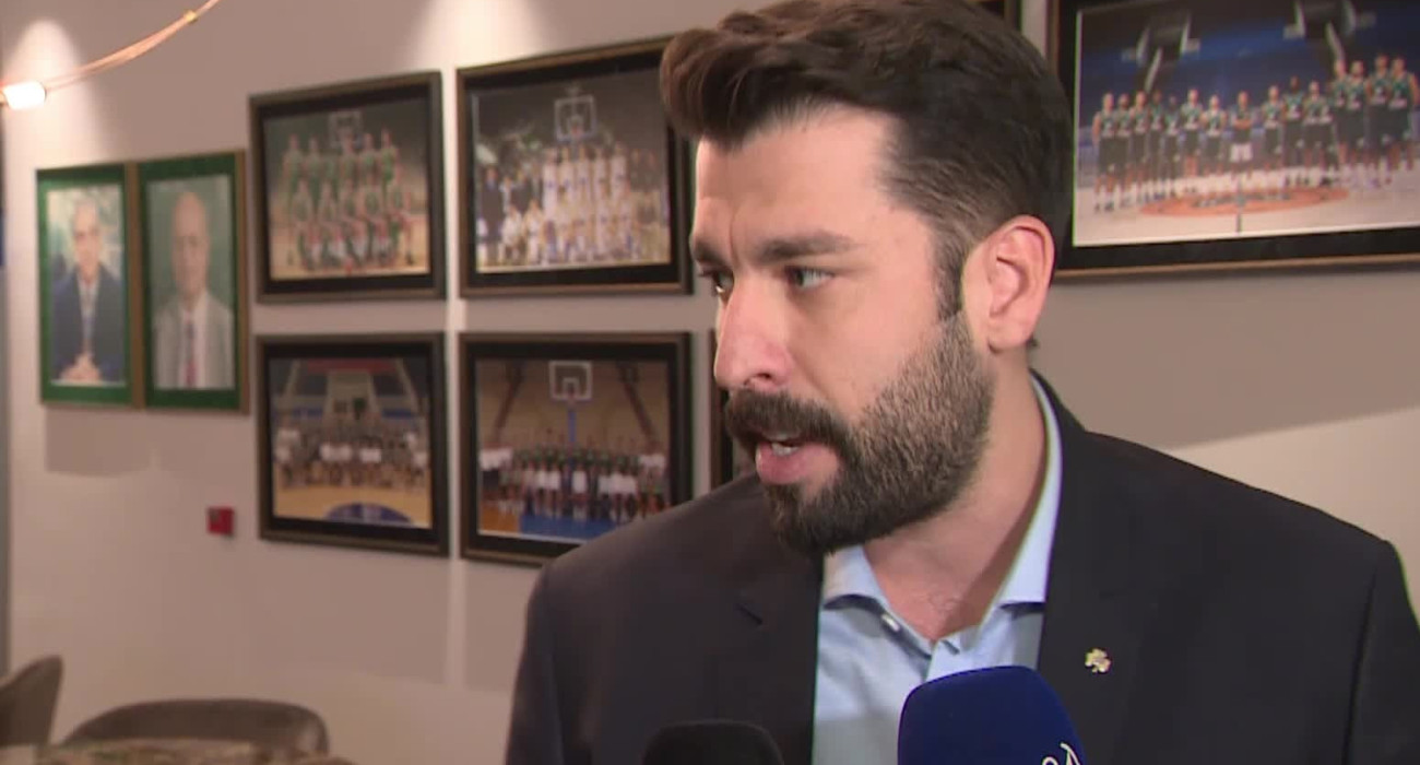 Ο Σταύρος Ντίνος, Γενικός Διευθυντής της ΚΑΕ Παναθηναϊκός / Screenshot